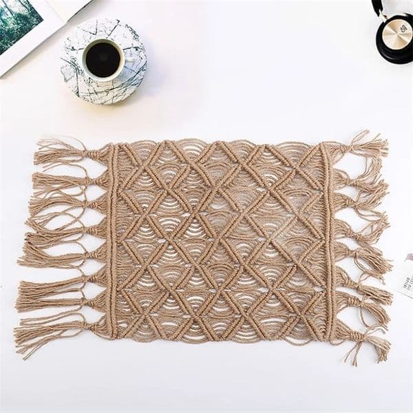 Jute Burlap Blanket born Pography Prop Macrame Twine Layering Knitted Posing Layer Baby Fotoshooting Rug Accessories 240429