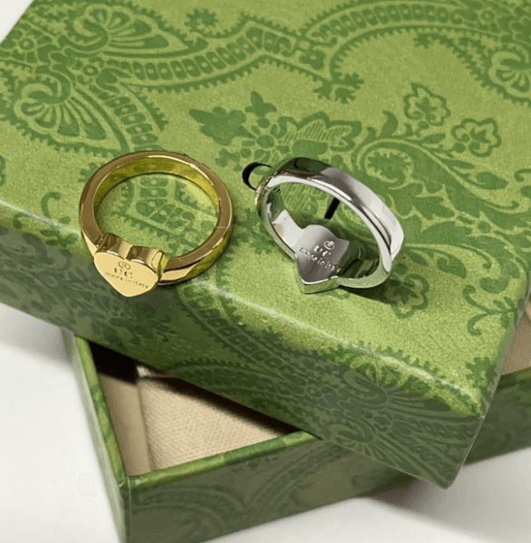 925 Silver Ring Designer Love High Quality Titanium Steel Heart Rings For Couples Wedding Men And Women Wdding Jwlry Lady Party Gift Size 6 7 8 9 Q26022
