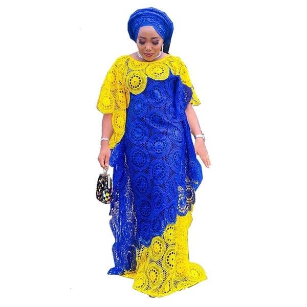 African Party Dresses for Women Elegant Lace Africa Clothing Muslim Fashion Abayas Dashiki Robe Kaftan Long Maxi Dress 240226