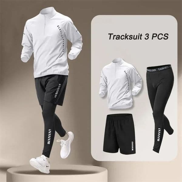1-3 outdoor mens quick drying jacket sets 1-3 fitness running sets sports jogging pants sportswear 241111