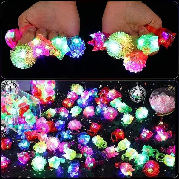 Led Rave Toy LED Light Up Ring Finger Light Wedding Celebration Party Decoration Party Favor Light Toys rose fluorescent ring Glow Ring 231109CJ