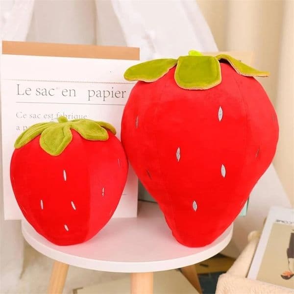 Strawberry plush pillow cute fruit filling pad super soft toy 250422CJ