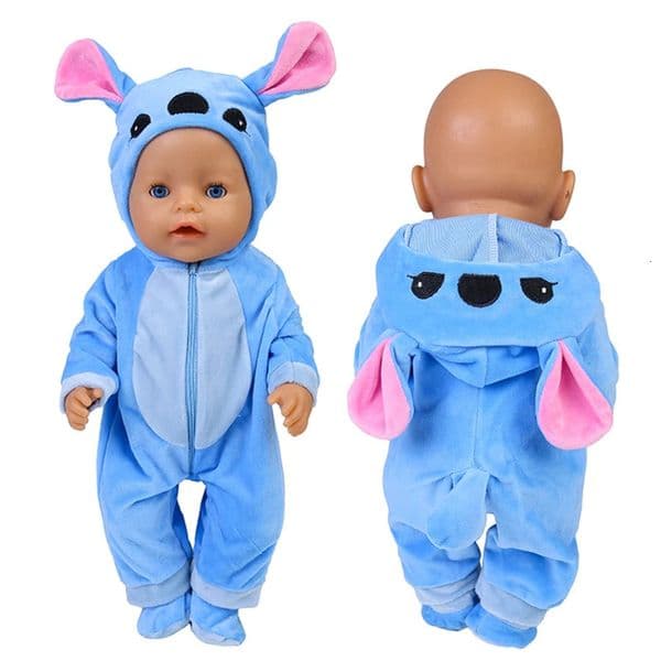 43 cm Doll Outfits for 17Inch Dolls Baby Born Doll Cute Jumpers Rompers SuitShoes Warm Clothes on A Doll Baby Christmas Gift 250922BJ