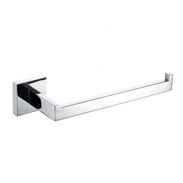 Premium SUS304 Hand Towel Holder Square Hand Towel Ring Heavy Duty Wall Mounted Hand Towel Bar for Bathroom Kitchen Chrome 250226
