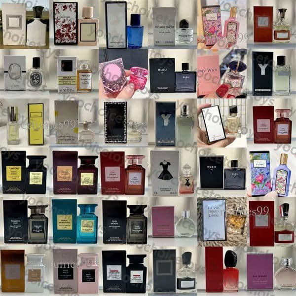 perfume cologne designer fragrance High quality 20 kinds of men's and women's Good smell Long lasting cologne 5/7.5/15ml Santa perfume Travel spray 1