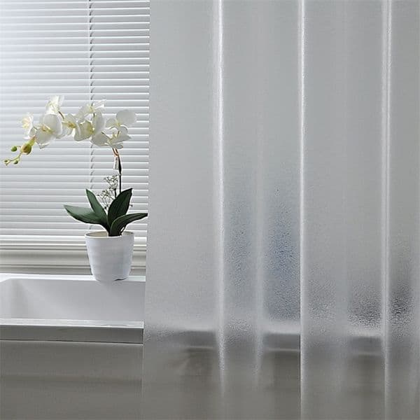 Nordic Plastic Waterproof PEVA Shower Curtain Translucent Thickened Bath Curtains Frosted Atmosphere Partition Plastic Curtain 201127