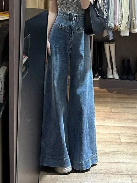 Baggy Jeans Y2k Womens Pants Skinny Jeans Woman High Waist Pants Womens Spring Clothes American Vintage Coquette Jean Clothing 250929BJ