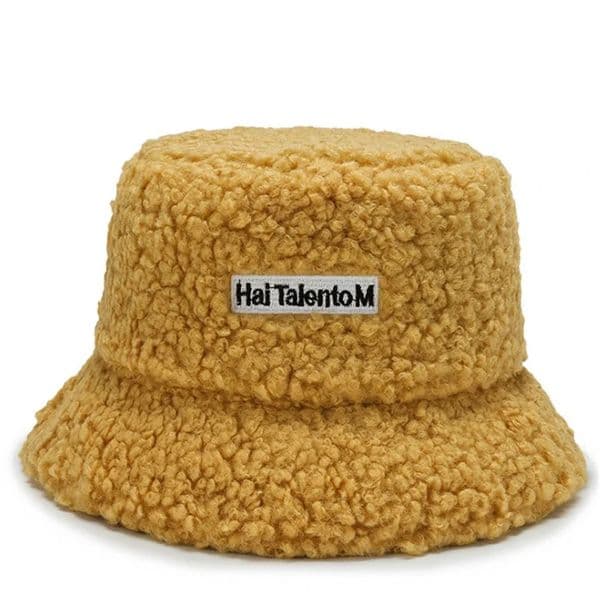 Warm Bucket Hat Unisex Winter Fleece Fisherman Cap Trendy Sunshade 250928