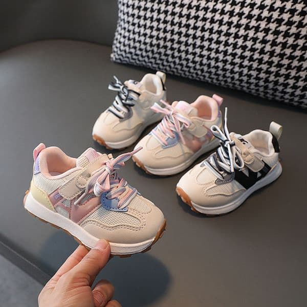 2025 Fashionable and minimalist children's shoes with soft soles anti slip men's and women's sports running shoes breathable and wear-resistant designer shoes