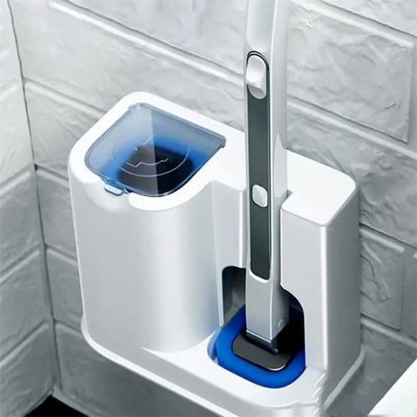 Wall-Mounted Disposable Toilet Brush Household Toilet Cleaning Brush Set No Dead End Toilet Cleaning Tool Bathroom Accessories 240531