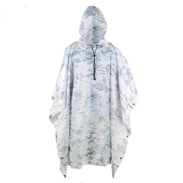 Raincoats Hiking Raincoat Army Rainwear Gears Poncho Tactical Hooded Breathable Camping Outdoor Camo Suit Hunting Rain Birdwatching Travel 230414