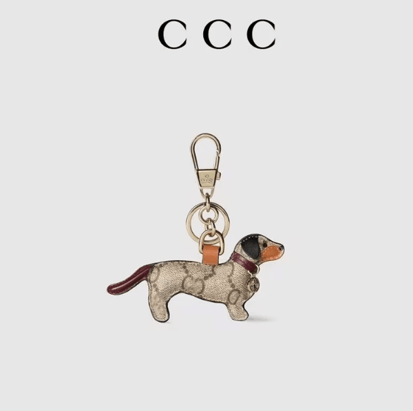 Upscale leather dog Keychains GGs Designer Keychains charm Fashion Bag handbags pendant Key chain for Men Women Car Key Rings Perfect Christmas Gift for Her GGood