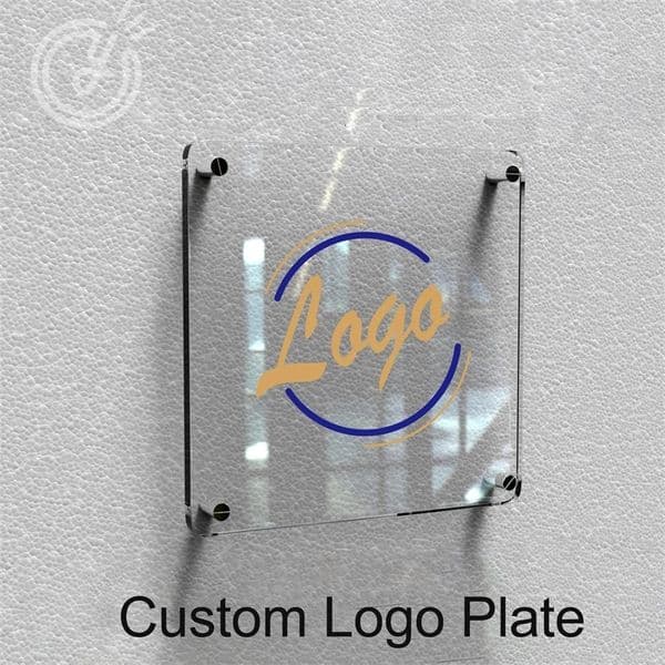 Acrylic Business Custom Sign Bar Store Door Plate Addresses Name Office Company Plaque Transparent Wall Decoration 231226