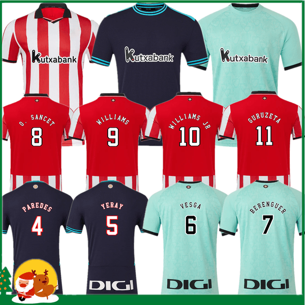 camiseta de Athletic Bilbao Jersey 25 26 Soccer Jersey GURUZETA BERENGUER MUNIAIN Athletic WILLIAMS JR GARCIA VILLALIBRE Athletic Bilbao Sancet UNAI SIMON