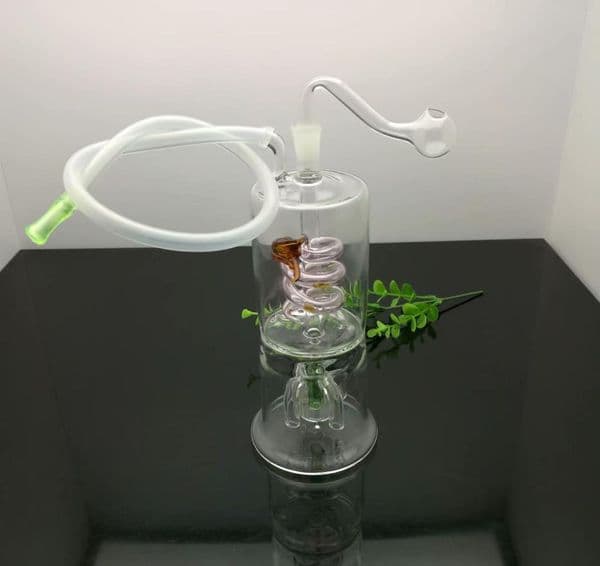 Smoking Pipes Aeecssories Glass Hookahs Bongs Hot selling European and American top pan dragon bottom four claw filtered glass hookah