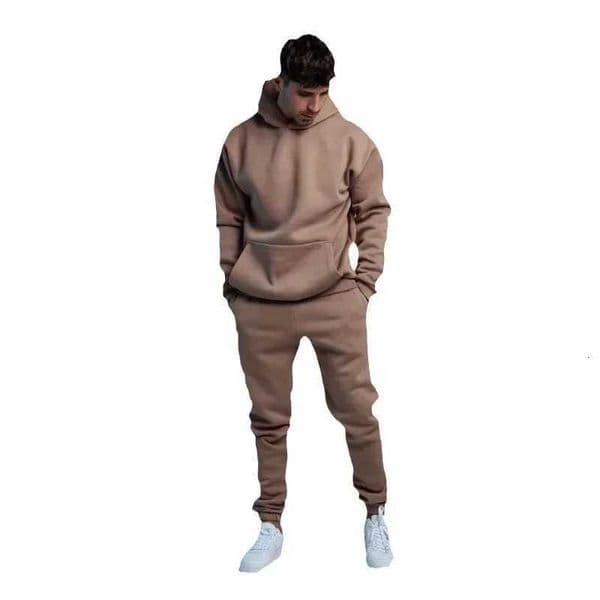 Basic MenWomen 2PcsSets Sweatshirt Hoodies Pants 2024 Male Gyms Fitness Tops Joggers Sportswear Tracksuits ropa para hombre Z250929