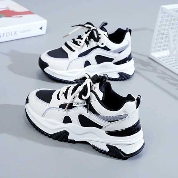Platform Womens Vulcanized Shoes Breathable Women Sneakers Laceup Casual Shoes Classic Chunky Women Shoes Tenis De Mujer S260526
