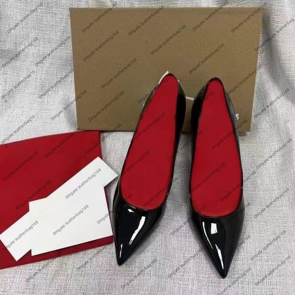 Women's Red designer dress shoes Luxury Diamond Bottom Night Scene Goddess sandals Charm Lacquer Leather Pointed Shallow Mouth Versatile Wedding Shoes High Heels