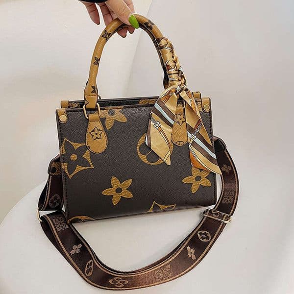 Fashion Classic Designer Bag for Women Ladies New Vintage Tote Bags with Scarf Large Capacity Shoulder Wide Strap Trendy Bag H260318