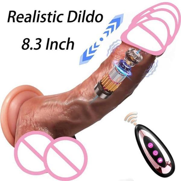 Ergonomic Design Realistic Dildos Vibration For Women Masturbation Sexy Adult Sex Toys Big Dick Penetration Anal Thrusting Penis Dildo Vibrator