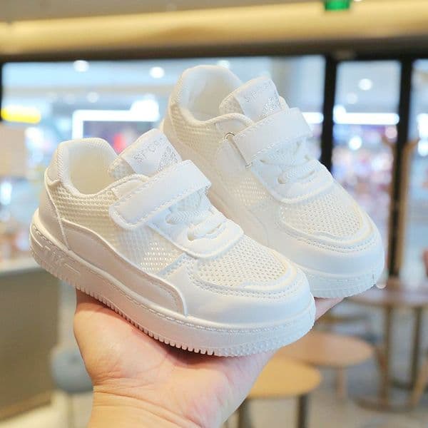 Toddler Shoes for Kids Mesh Sneakers Boys Sport Breathable Tennis Shoes Youth Girls Summer Fashion White Running Shoes Trainers Size 21 - 38 H0733