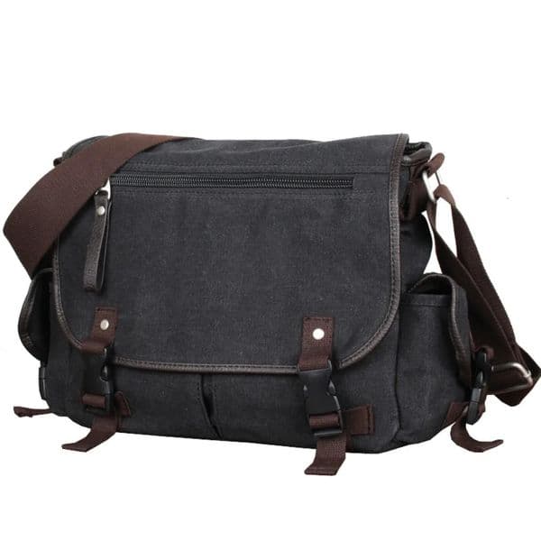 Classic Men Shoulder Bag Mens Canvas Messenger Outdoor Leisure Travel Multi Pockets Satchel Handbags 250930