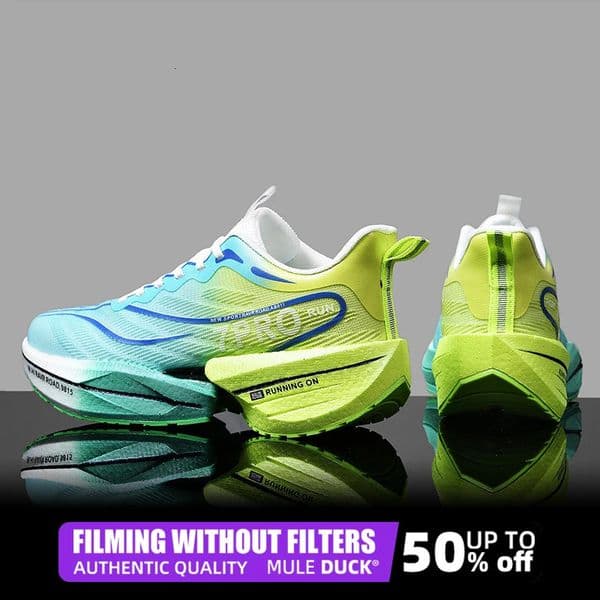 Marathon Air Cushion Carbon Plate Sports Running Shoes Men Breathable Lightweight Women Comfortable Nonskid Speciality Sneakers 250929