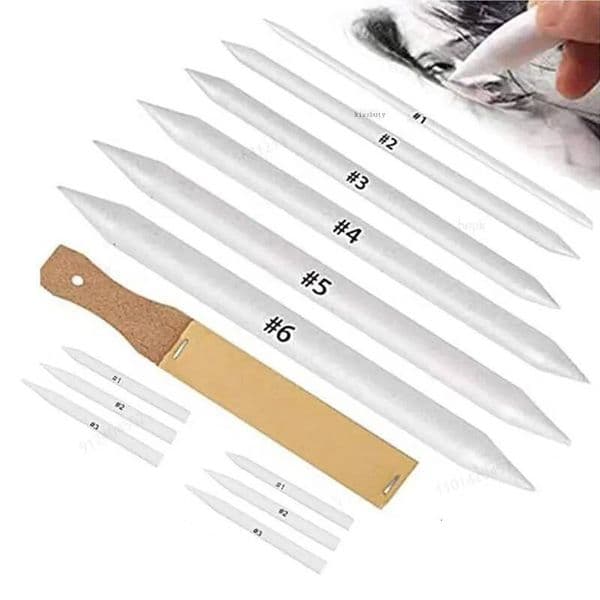 Bestseller 13 PCS Blending Stumps and Tortillions Paper Art Blenders with Sandpaper Pencil Sharpener Pointer Artist Charcoal Sketch Tools ddmysat