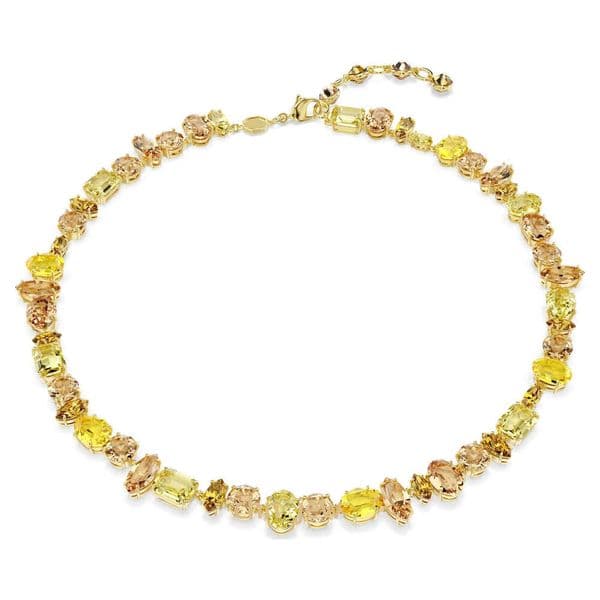 Fashion Tennis Necklace Designer For Women multi-color Crystal Diamond Necklaces Designer Plated Gold Tennis Chain Jewelry Woman Luxe Christmas Gift