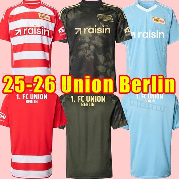 25 26 Union Berlin Mens Soccer Jerseys Football Shirt HARAGUCHI BECKER THORSBY TRIMMEL OZTUNALI 2025 2026 KHEDIRA SEGUIN Home Away training