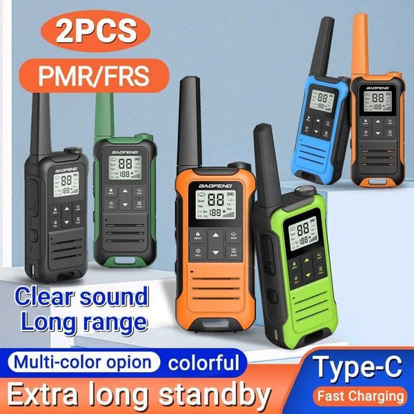 2pcs Baofeng F22 Mini Walkie Talkie PMR Communication Radio Profesional Walkie Talkies Ham Radio Transceiver For RestaurantsXJ250928