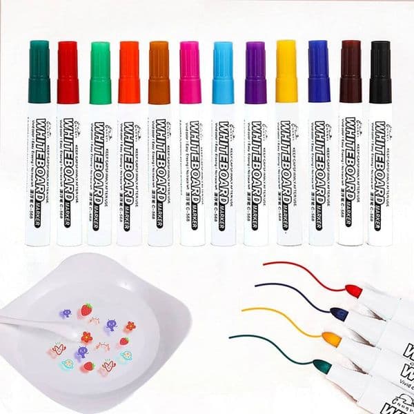 Bestseller 8/12 Colors Magical Painting Pen Set Water Floating Doodle Kids Drawing Early Art Education Pens Magic Whiteboard Marke ddmysat