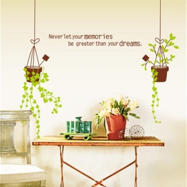 Dangling miniascape green to decorate the hall room fifth generation can remove the stickers 210420