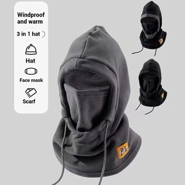 Winter Warm Hat with Mask and Neck Warmer 3in1 Windproof Balaclava for Men and Women Cycling Cold Weather Protection 250928