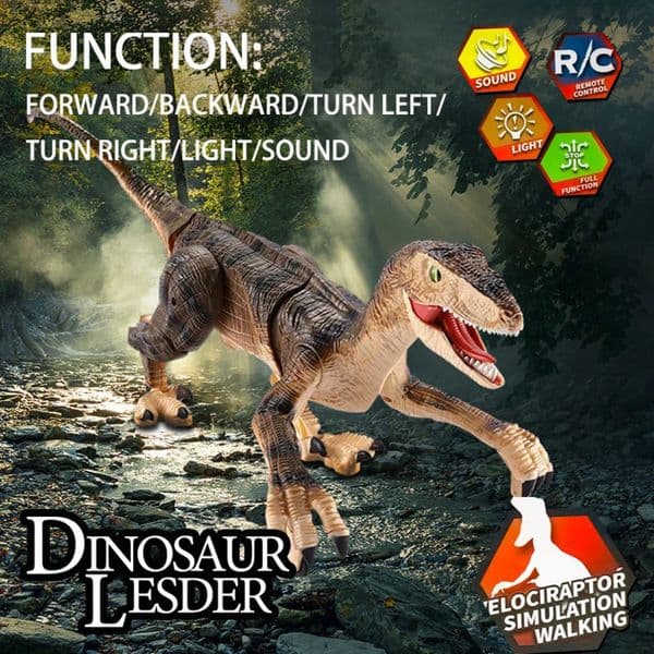 Remote Control Dinosaur Toys for Kids 24Ghz RC Robot Toy with Verisimilitude Sound Boys Girls Childrens Gift 241024