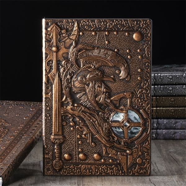 A5 Hardcover Notebook Vintage Legend Character Embossed Diary PU Notepad Travel Planner Journals Office School Stationery w241126