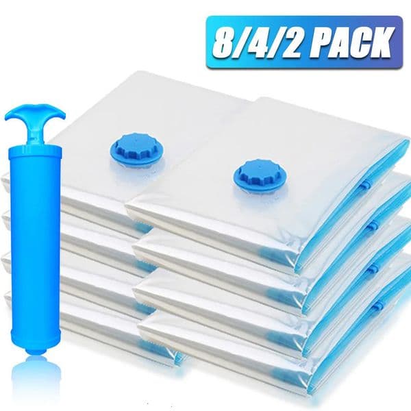 2026 842 PACK Vacuum Bag Package Storage Bags Space Saver For Beddingpillowstowelclothes Travel Bedroom Organizer 240510 Free Shipping