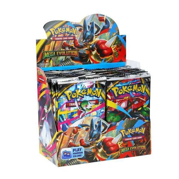 Metal fidget cube Fidget Toy 360Pcs MEGA EVOLUTION Lucario Prismatic Evolutions Game Cartoon English Booster Battle Transaction Card Gifts L251007xueq Edc