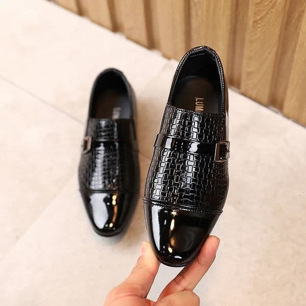 Childrens Leather Shoes For Boys Toddlers Kids Flats For Party Wedding Formal Occasions Performance Show Stage Shoes For Boys 250922BJ