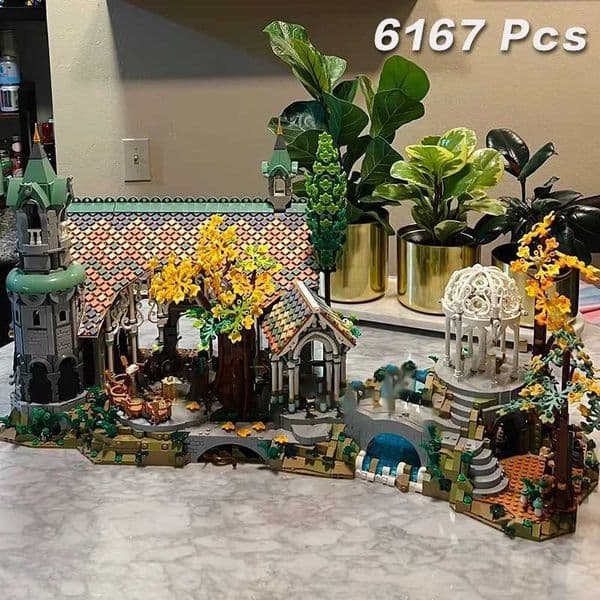Good qu Compatible 10316 NEW 6167pcs Film Series of the Rings Street View Desktop decoration Model Sle for Kids Gifts Z251007