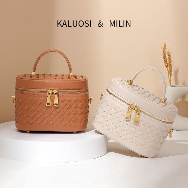 Small Square Elegant Versatile Woven Handbag Fashion Simple Shoulder Bag Trendy Women