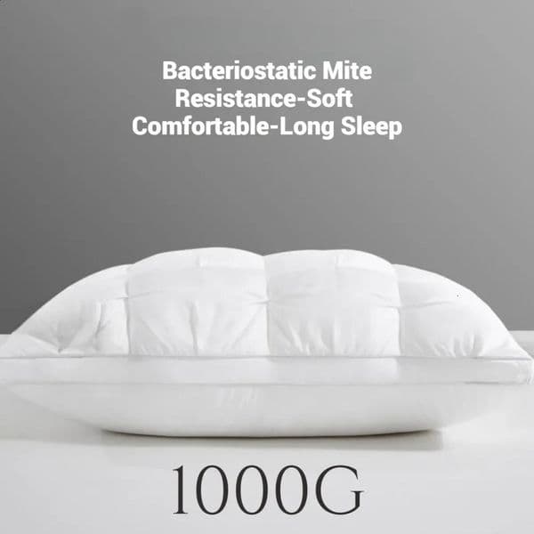 Comfortable sleeping pillow 5star el 3D soft doublesided washable solid color 240903
