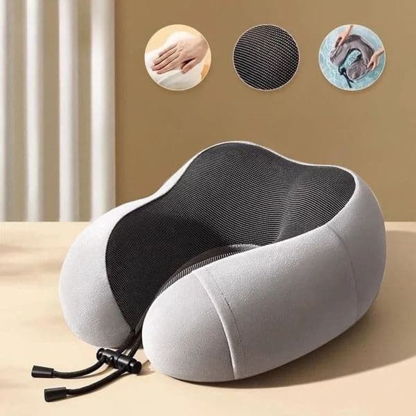 Soft Travel Pillow U Shaped Healthcare Memory Foam Neck Cervical Airplane Cushion 241107