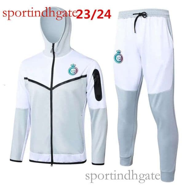 Al Nassr FC Soccer Tracksuit 23/24 - Ronaldo CR7 Training Suit | Men's Hooded Jacket