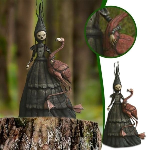 Other Event Party Supplies Sculpture Halloween Decor Outdoor Resin Witch Statue Nightmare Witch Resin Crafts Patio Witch Garden Decoration Accessories 220829