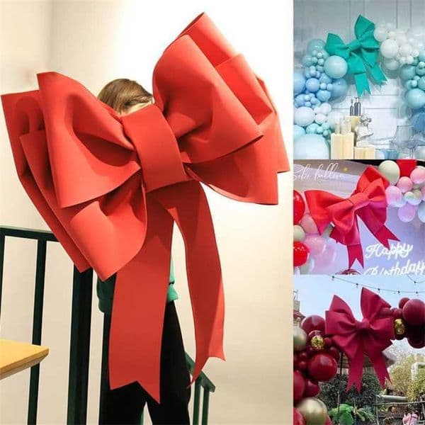 Large Bowknot DIY Handmade Accessories Make Foam Flower Party Wedding Arch Decor Home Background Wall Hanging Decoration 211216