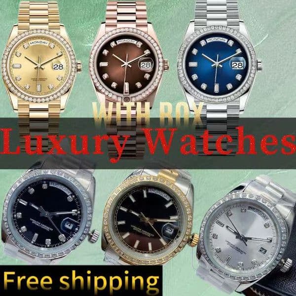 men dias designer watch women watches stainless steel straps wristwatches sapphire glass with box top quality montres