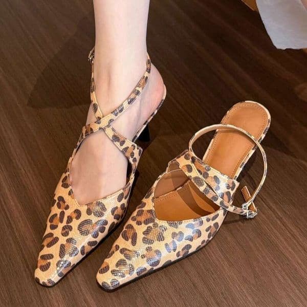 Moonlight Goddess High-End Satin Square Toe Lace-Up High Heels Designer Shoe Women 20025 New Mary Jane Shallow Mouth Single Shoes