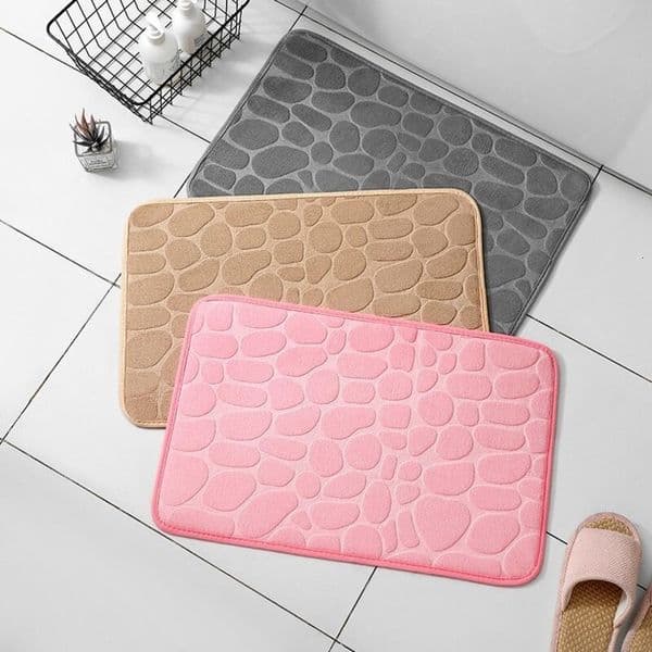 Carpet Mat Non Slip Carpets Cobblestone Embossed Bathroom Bath In Wash Basin Bathtub Side Floor Rug Shower Room Doormat Memory Foam 230923