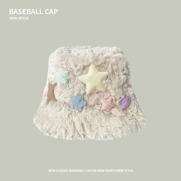 Portable Warm Wool Bucket Hat Casual Foldable Fisherman Cap Winter Outdoor Sunscreen Panama Hat Women 250929